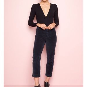 Brandy Melville Autumn Corduroy pants navy